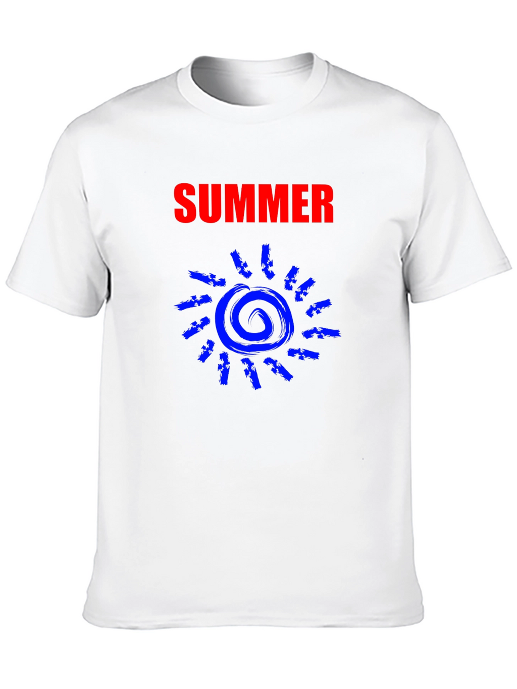 Summer Sun Graphic Tee - Black Cotton T-Shirt