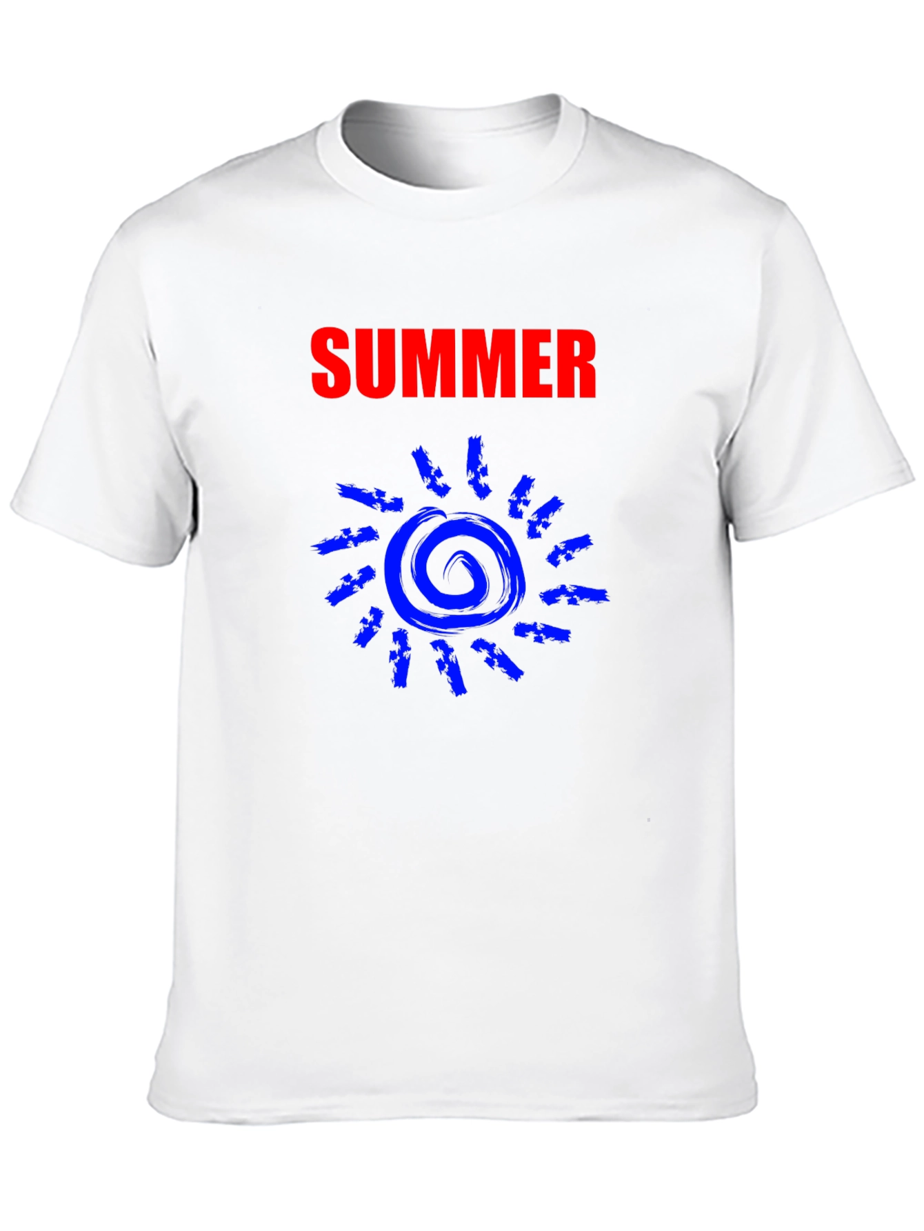 Summer Sun Graphic Tee - Black Cotton T-Shirt