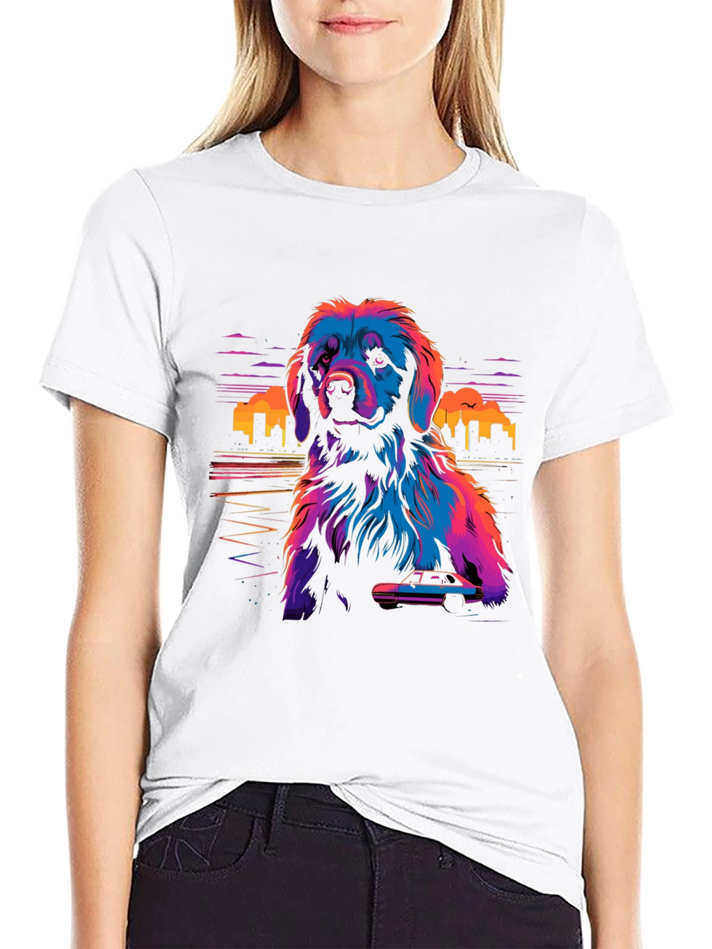 Vaporwave Dog T-Shirt - Retro Style