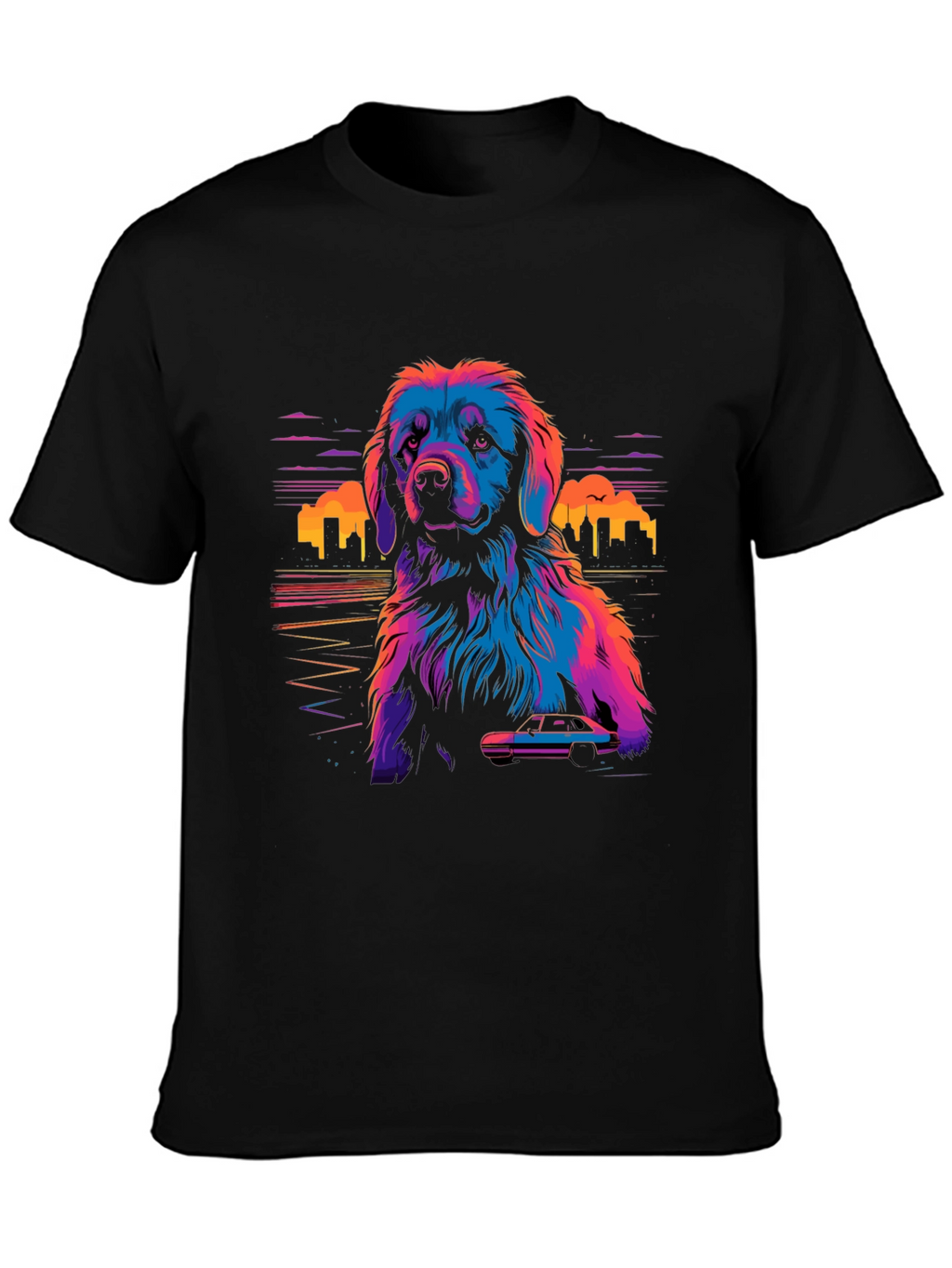 Vaporwave Dog T-Shirt - Retro Style