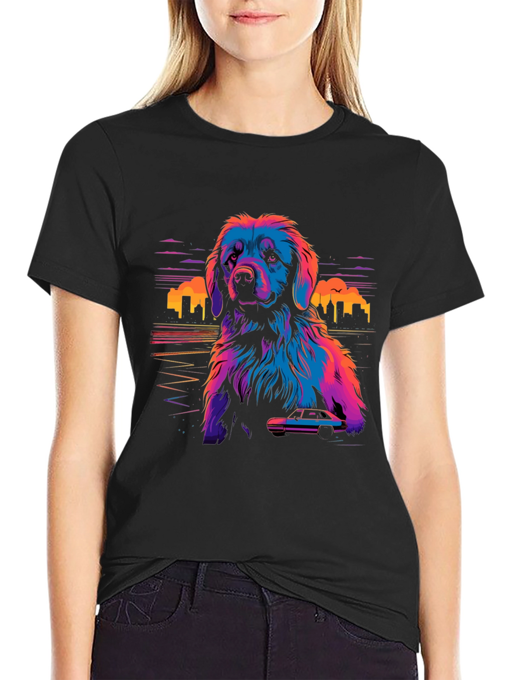 Vaporwave Dog T-Shirt - Retro Style