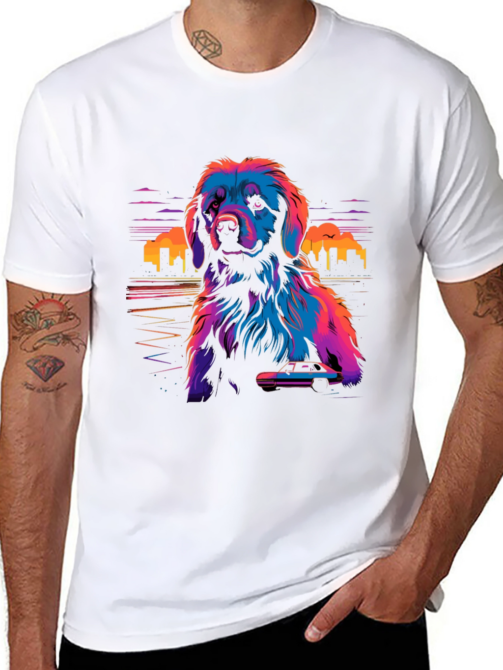 Vaporwave Dog T-Shirt - Retro Style