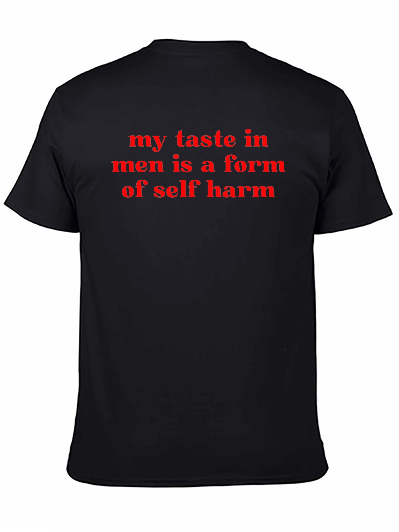 Self-Harm Taste Mens Black T-Shirt