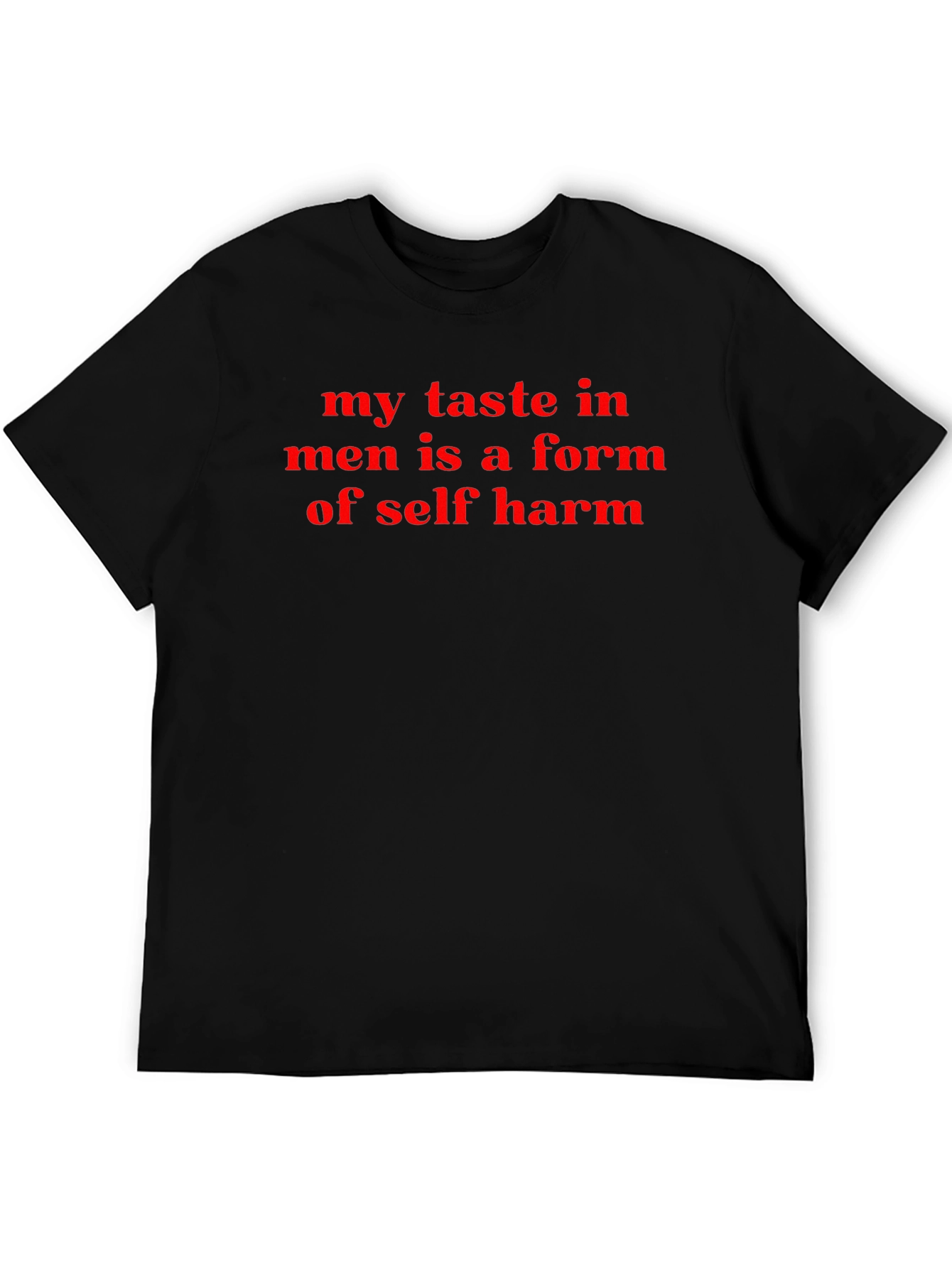 Self-Harm Taste Mens Black T-Shirt