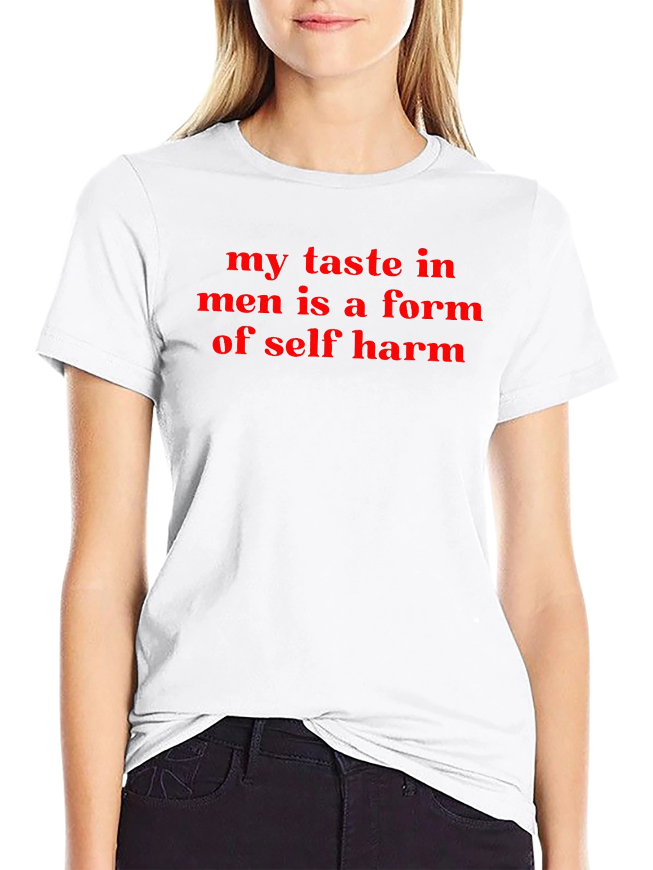 Self-Harm Taste Mens Black T-Shirt