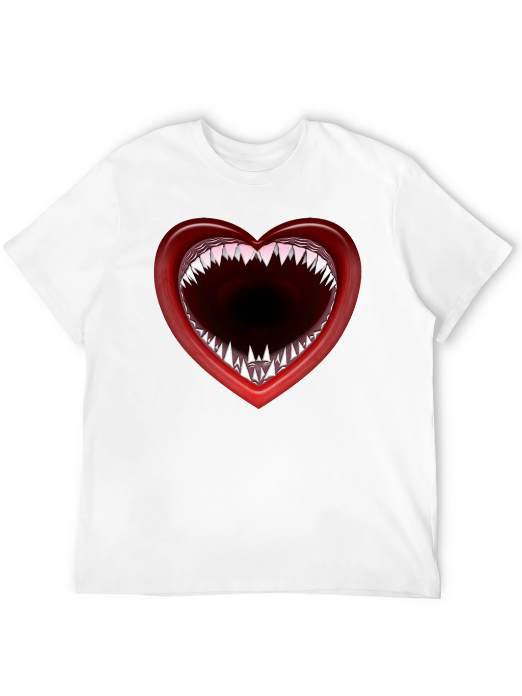Heart Mouth T-Shirt - Edgy Graphic Tee