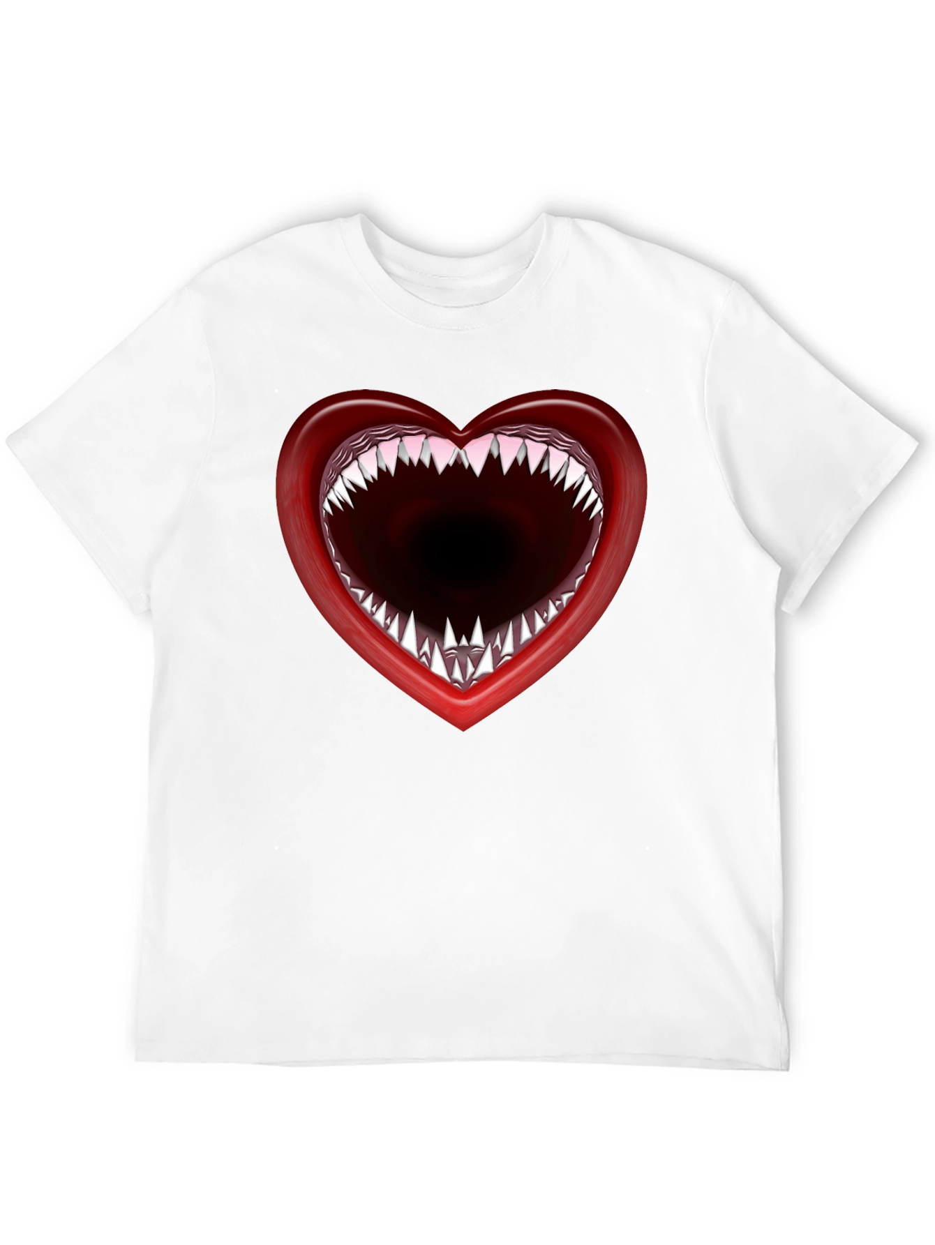 Heart Mouth T-Shirt - Edgy Graphic Tee