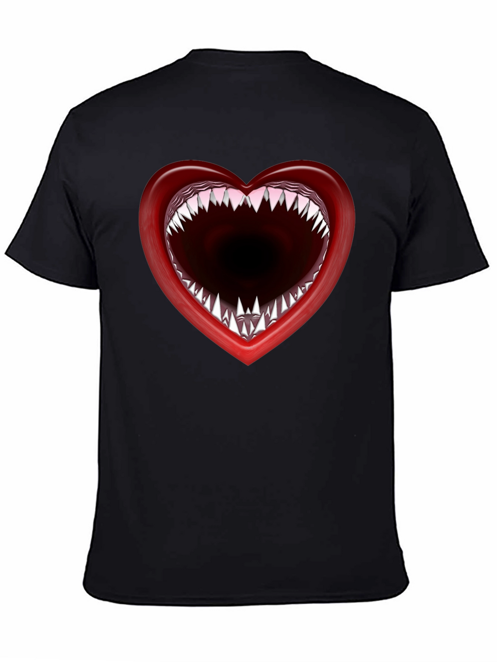 Heart Mouth T-Shirt - Edgy Graphic Tee