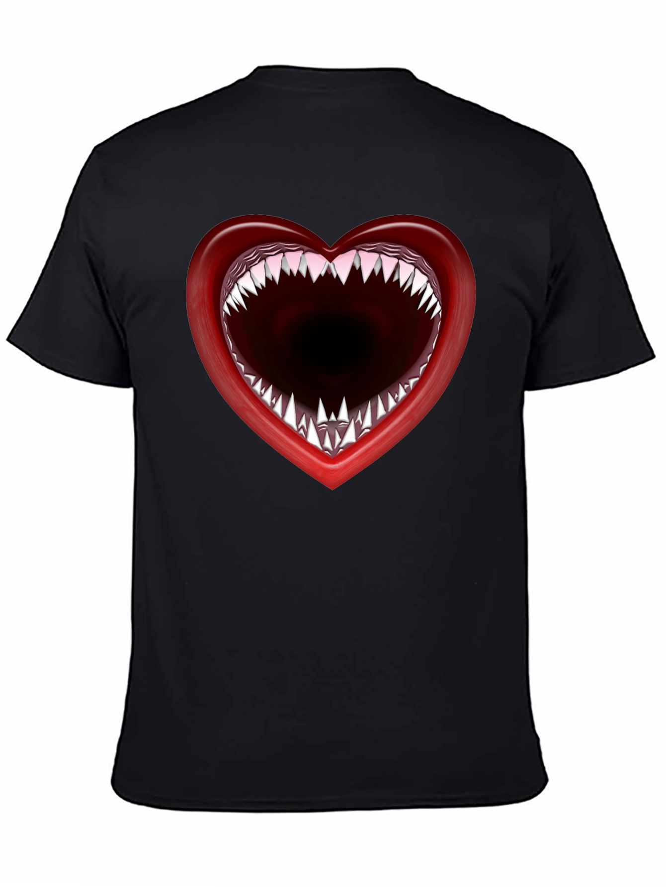 Heart Mouth T-Shirt - Edgy Graphic Tee