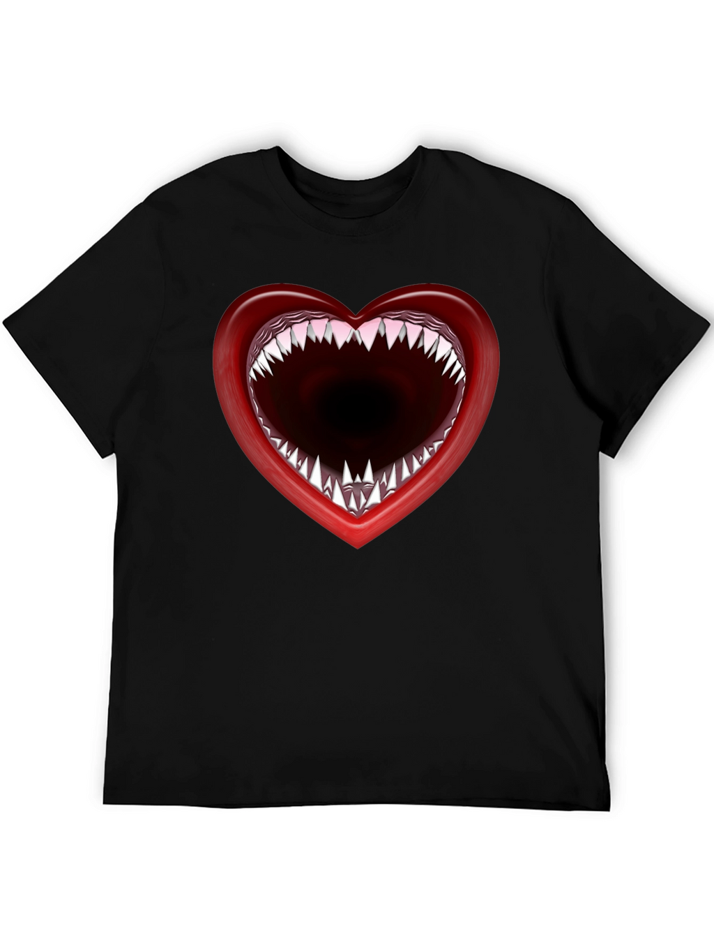 Heart Mouth T-Shirt - Edgy Graphic Tee