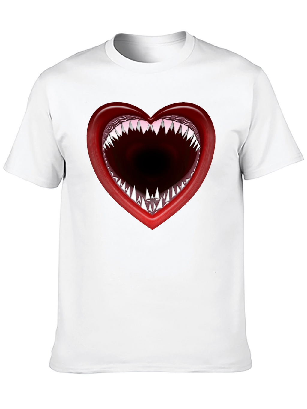 Heart Mouth T-Shirt - Edgy Graphic Tee