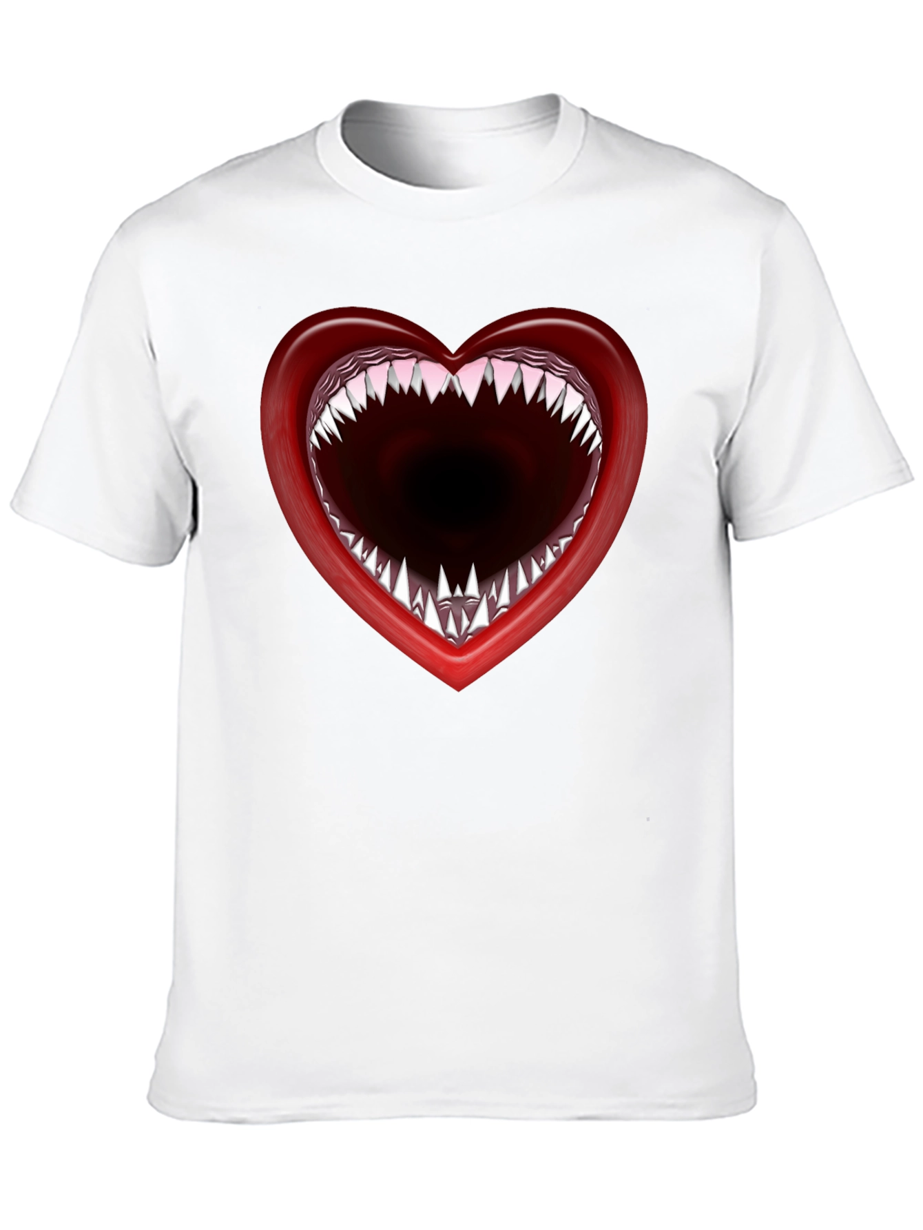 Heart Mouth T-Shirt - Edgy Graphic Tee