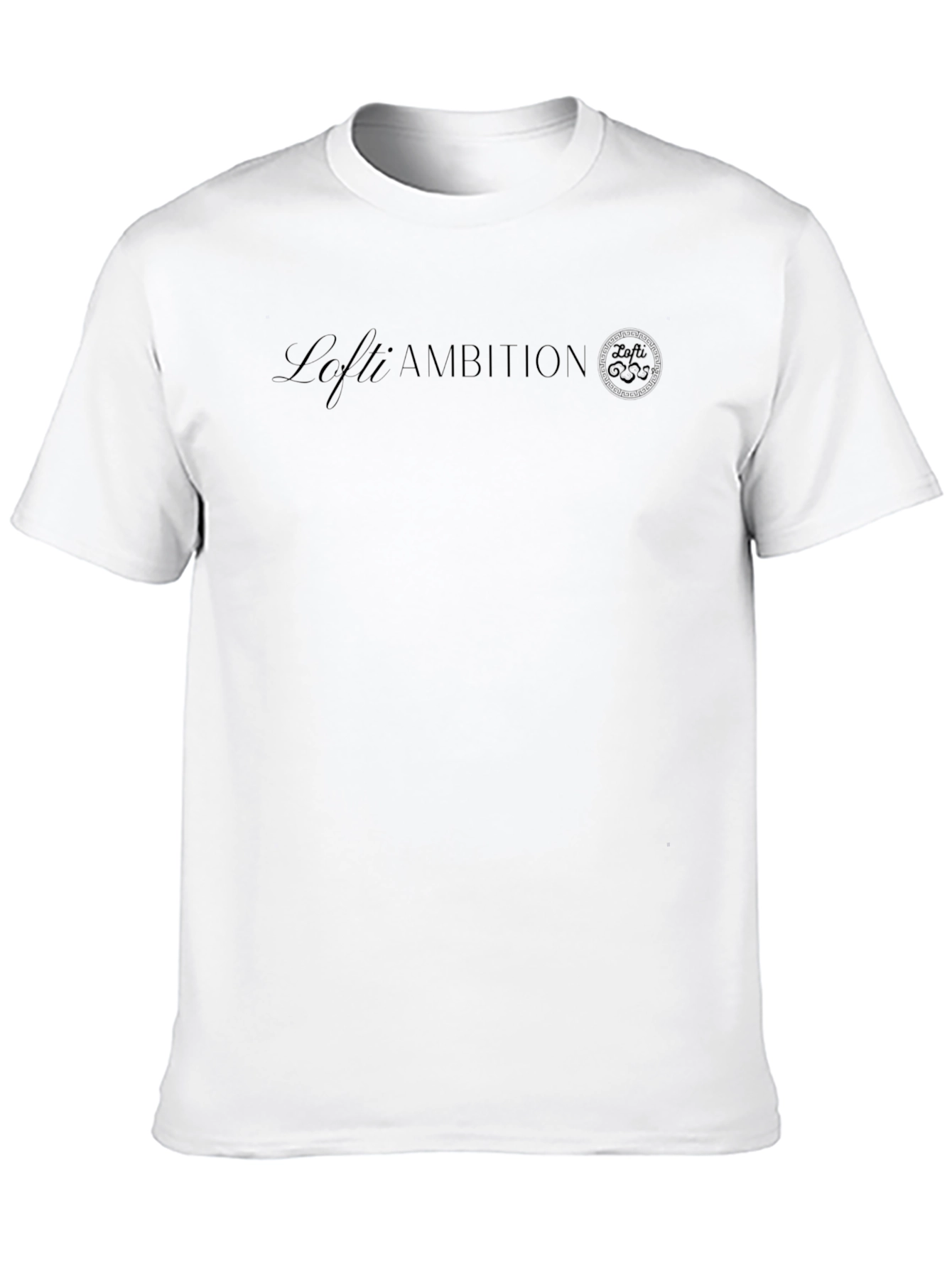 Lofti Ambition Black Graphic T-Shirt