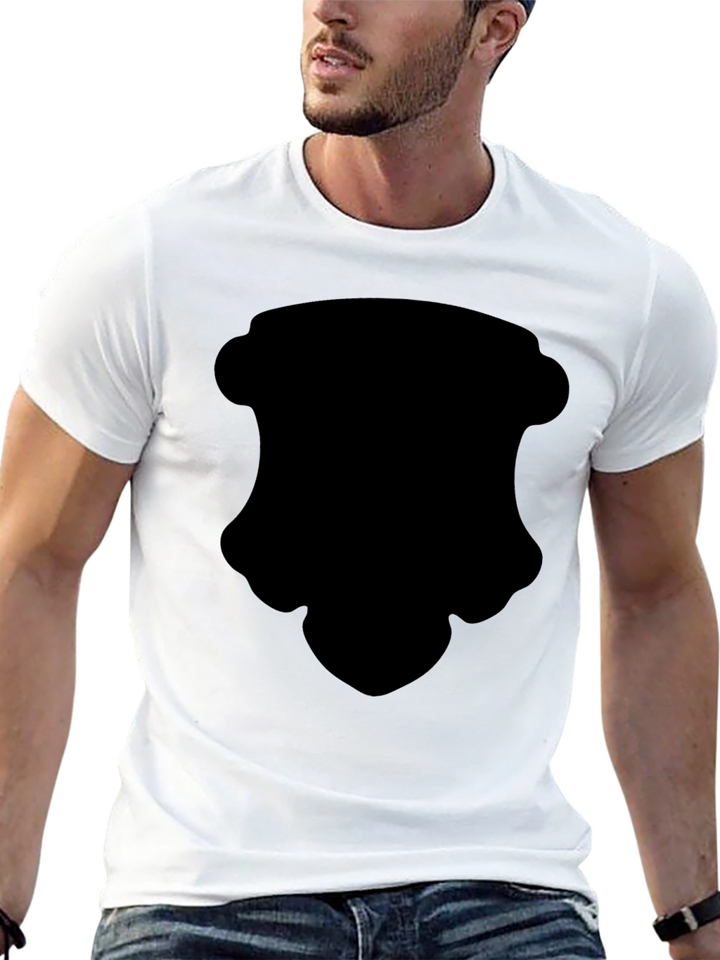 Mens Black Casual Short Sleeve T-Shirt