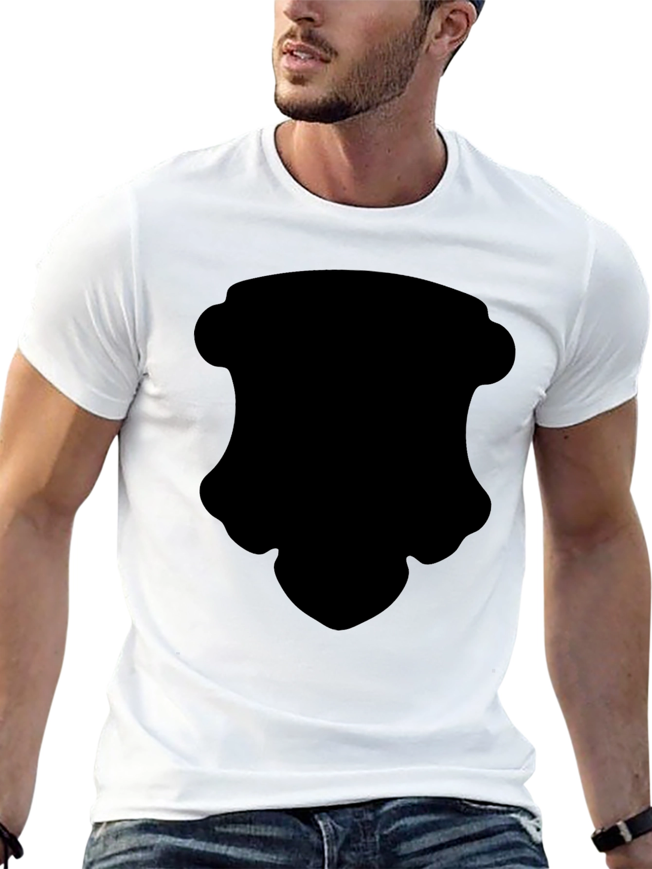 Mens Black Casual Short Sleeve T-Shirt