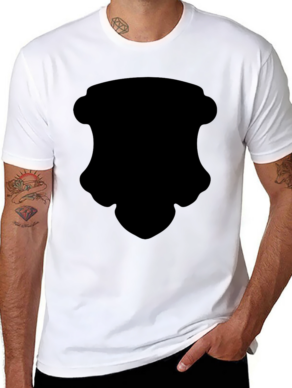 Mens Black Casual Short Sleeve T-Shirt