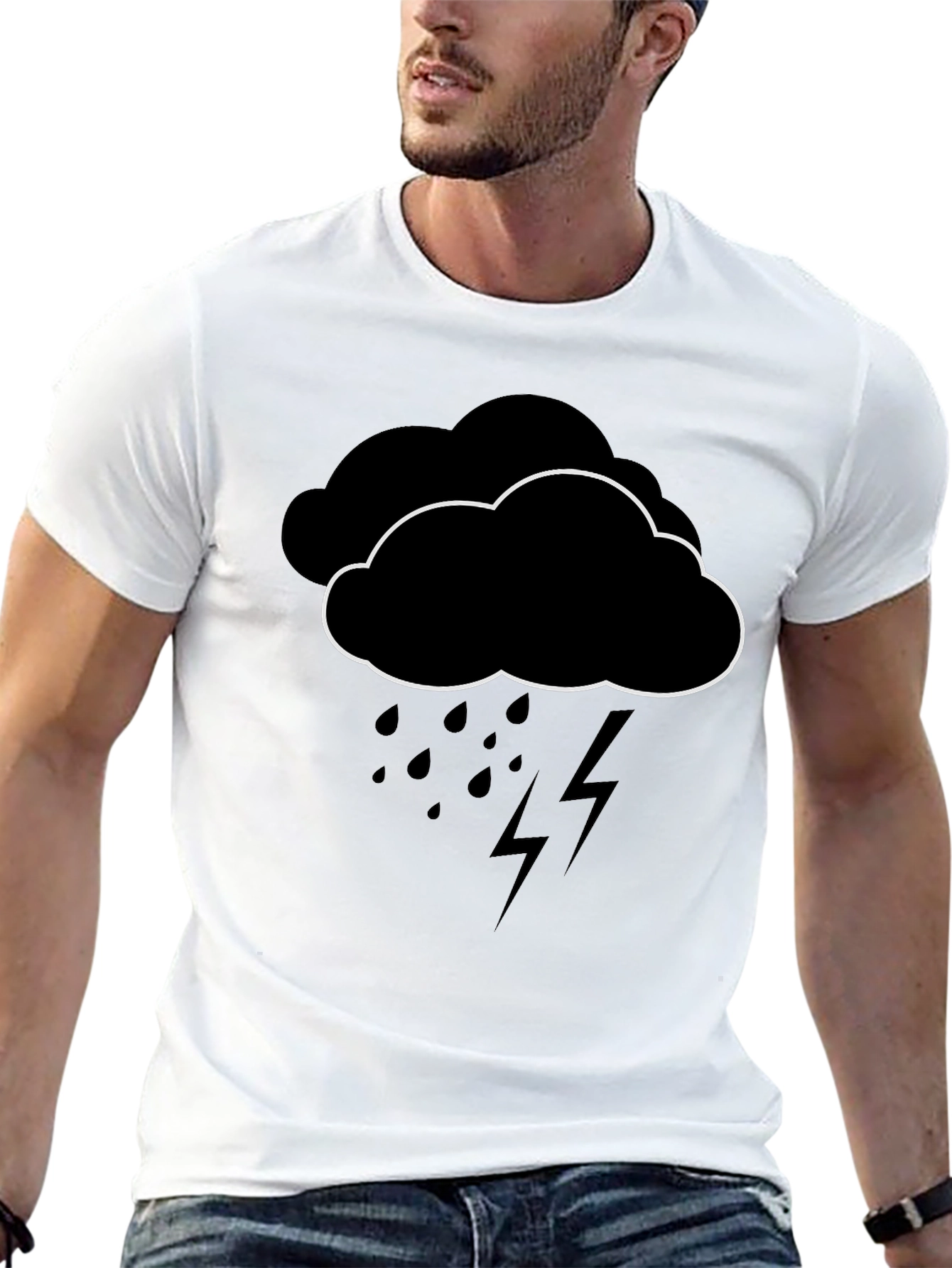 Rainy Day Cloud Graphic T-Shirt
