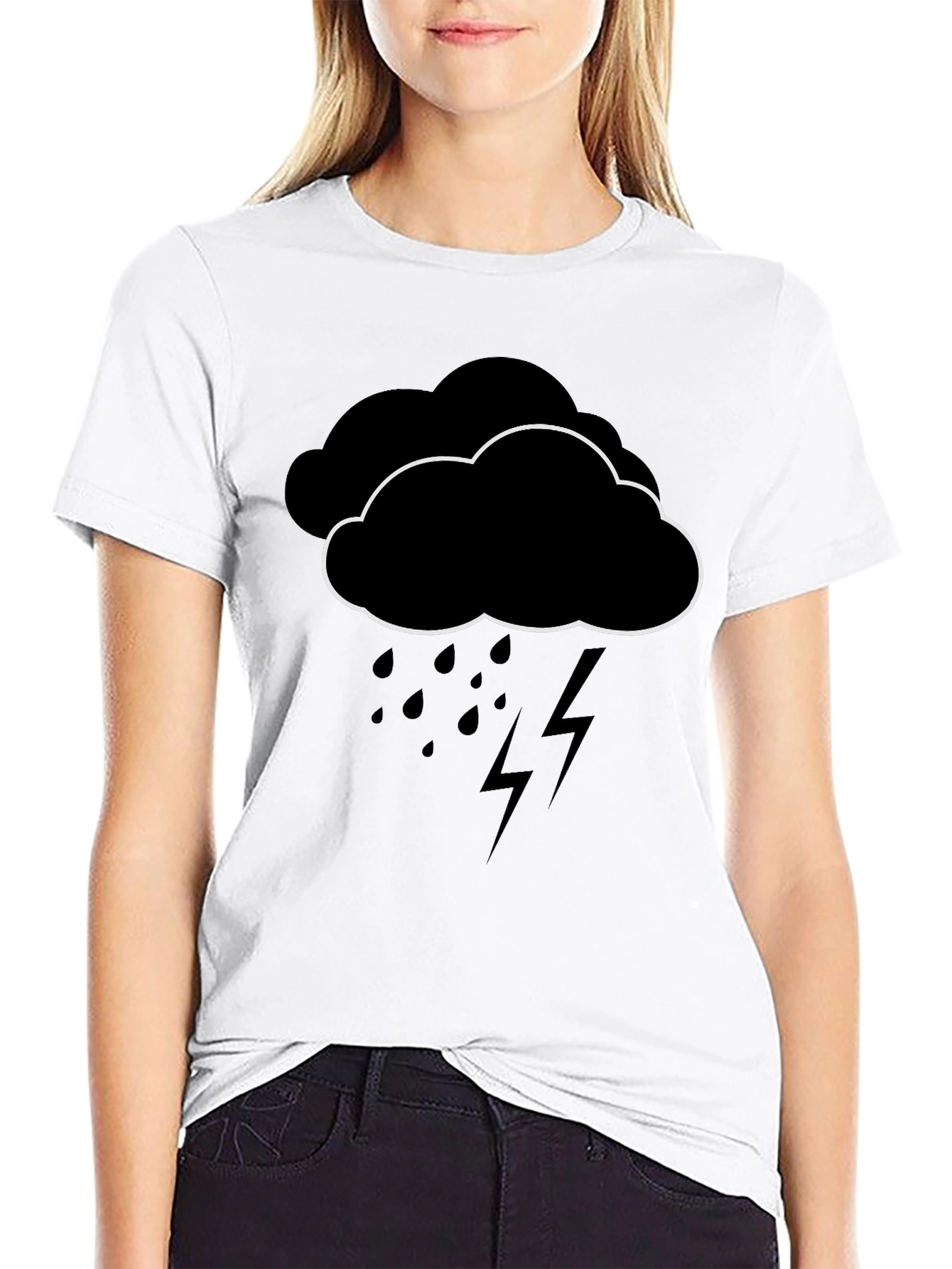 Rainy Day Cloud Graphic T-Shirt