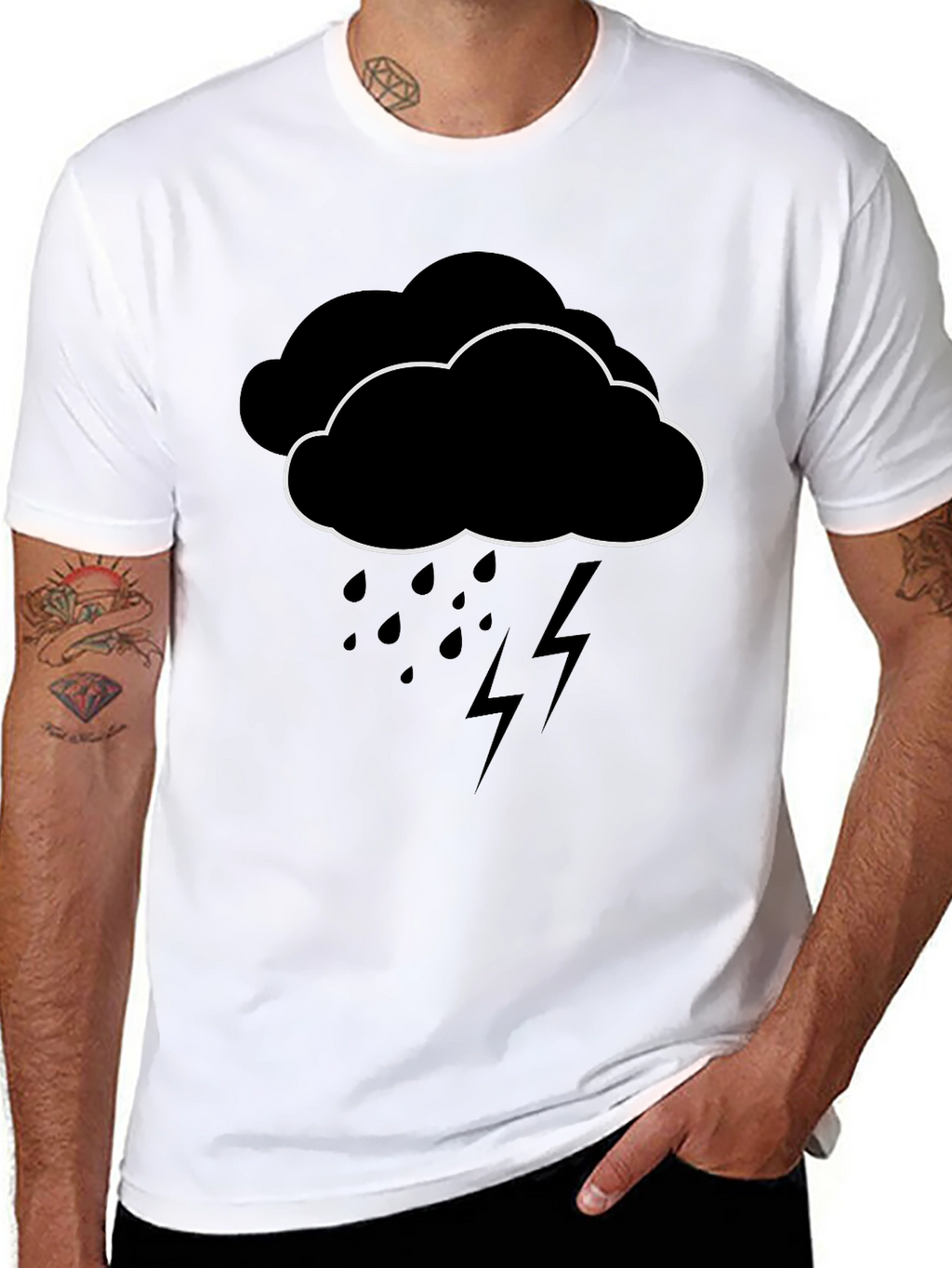 Rainy Day Cloud Graphic T-Shirt