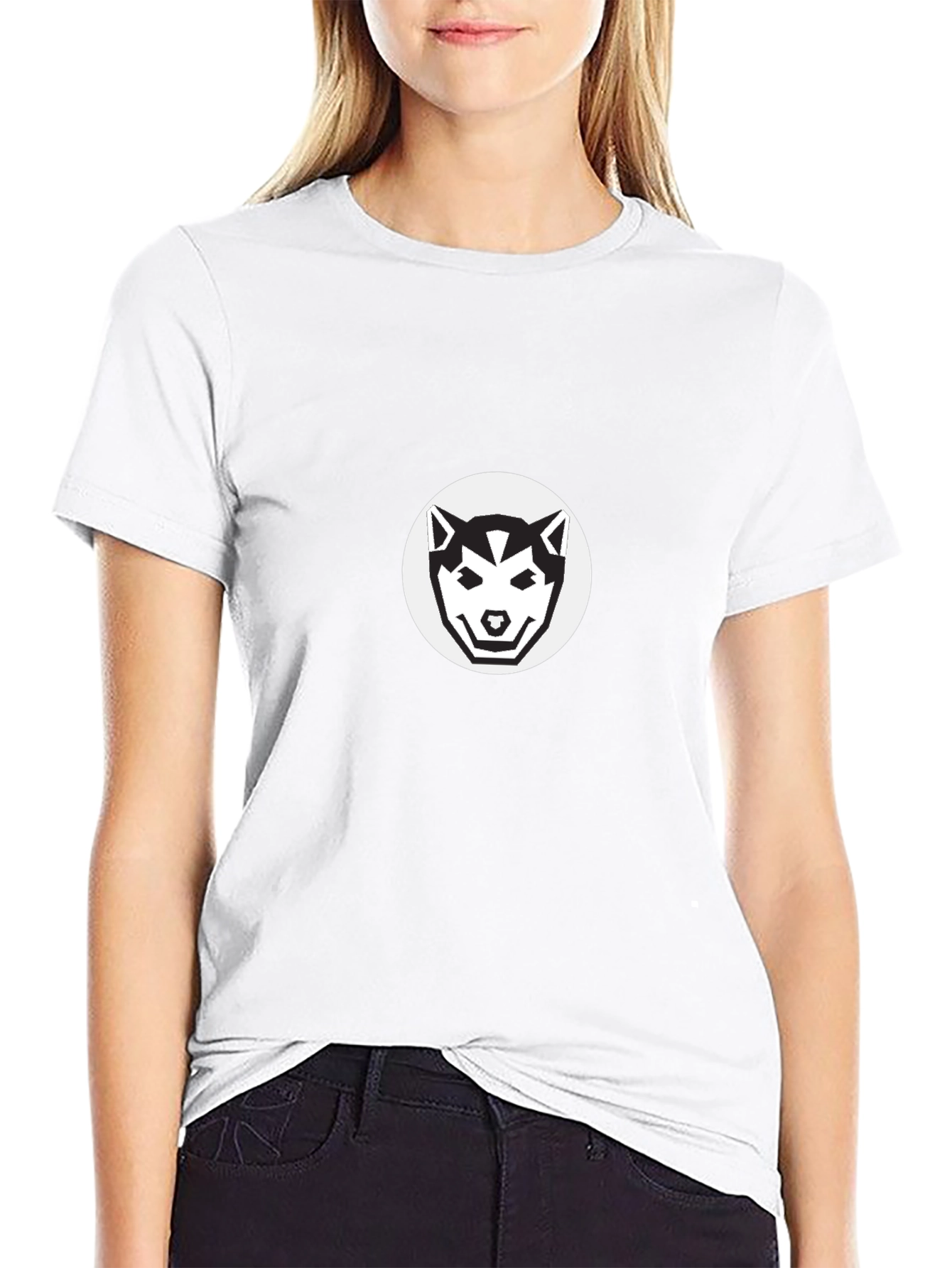 Black Husky Graphic Tee - Modern Dog Lovers Style