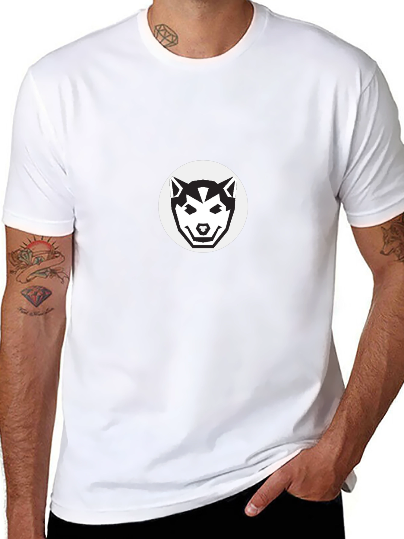 Black Husky Graphic Tee - Modern Dog Lovers Style