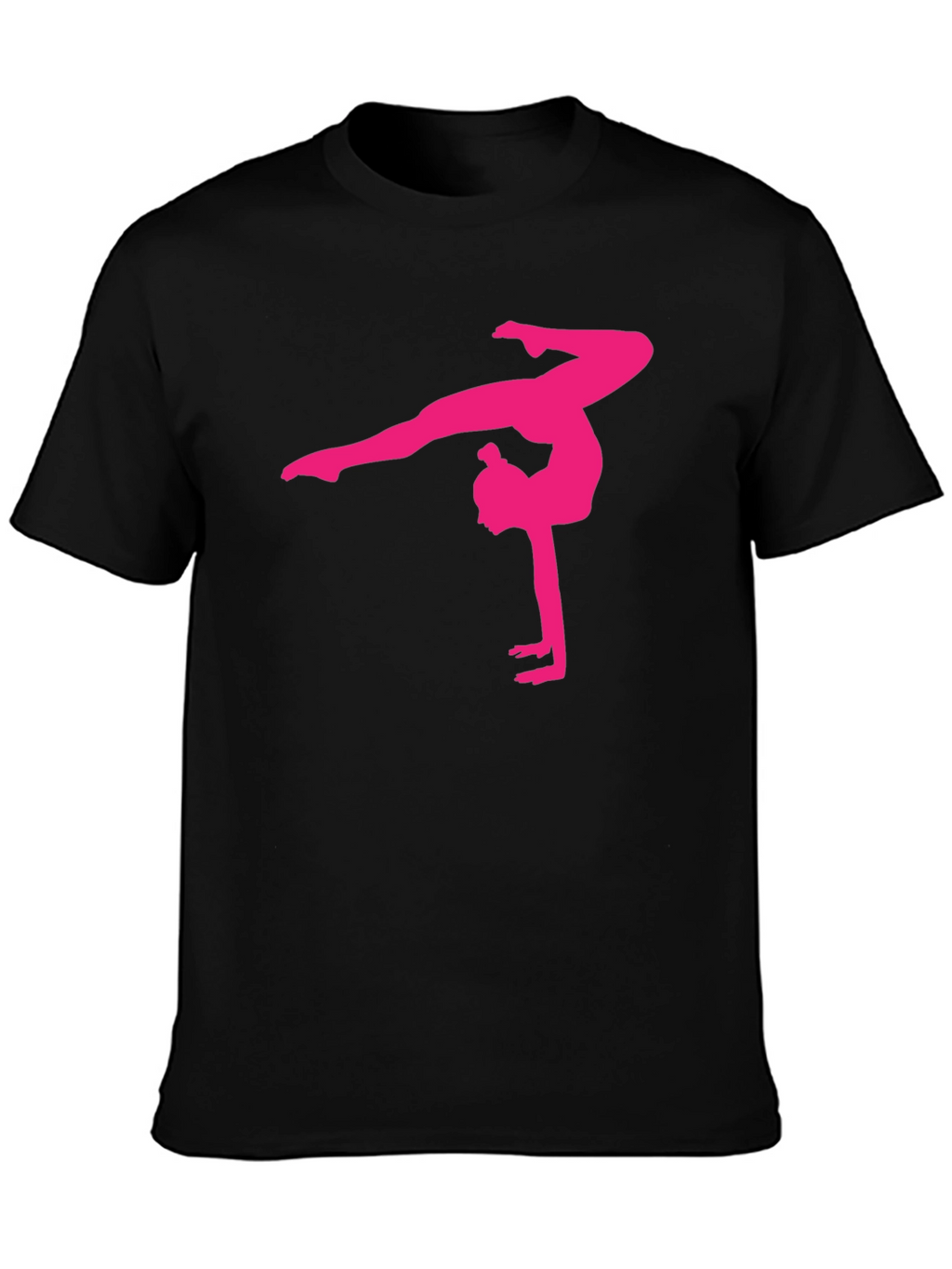 Gymnast Silhouette Graphic Tee - Stylish Comfort