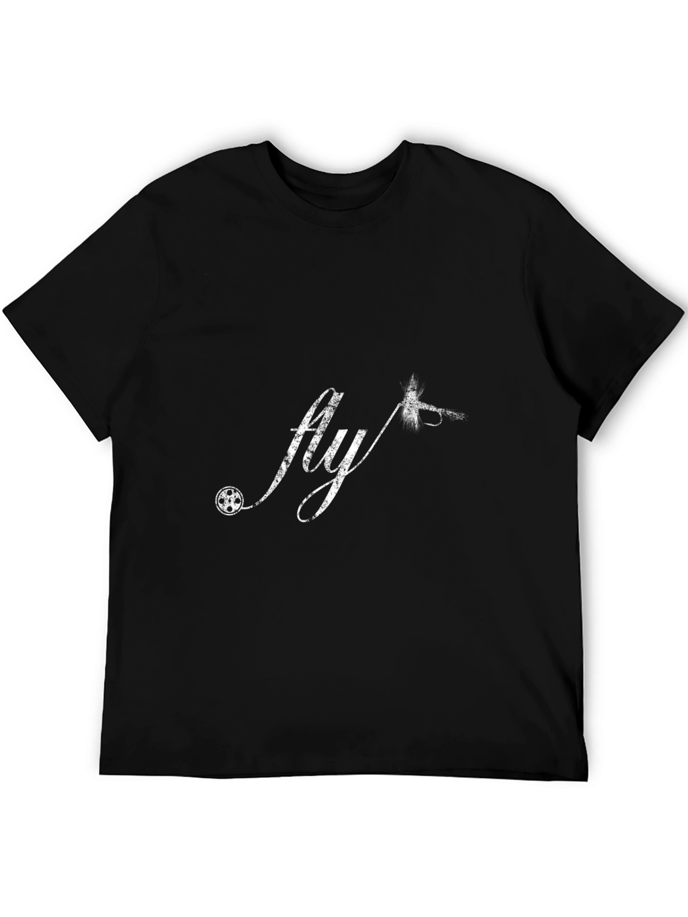 Fly Fishing Graphic Tee - Black