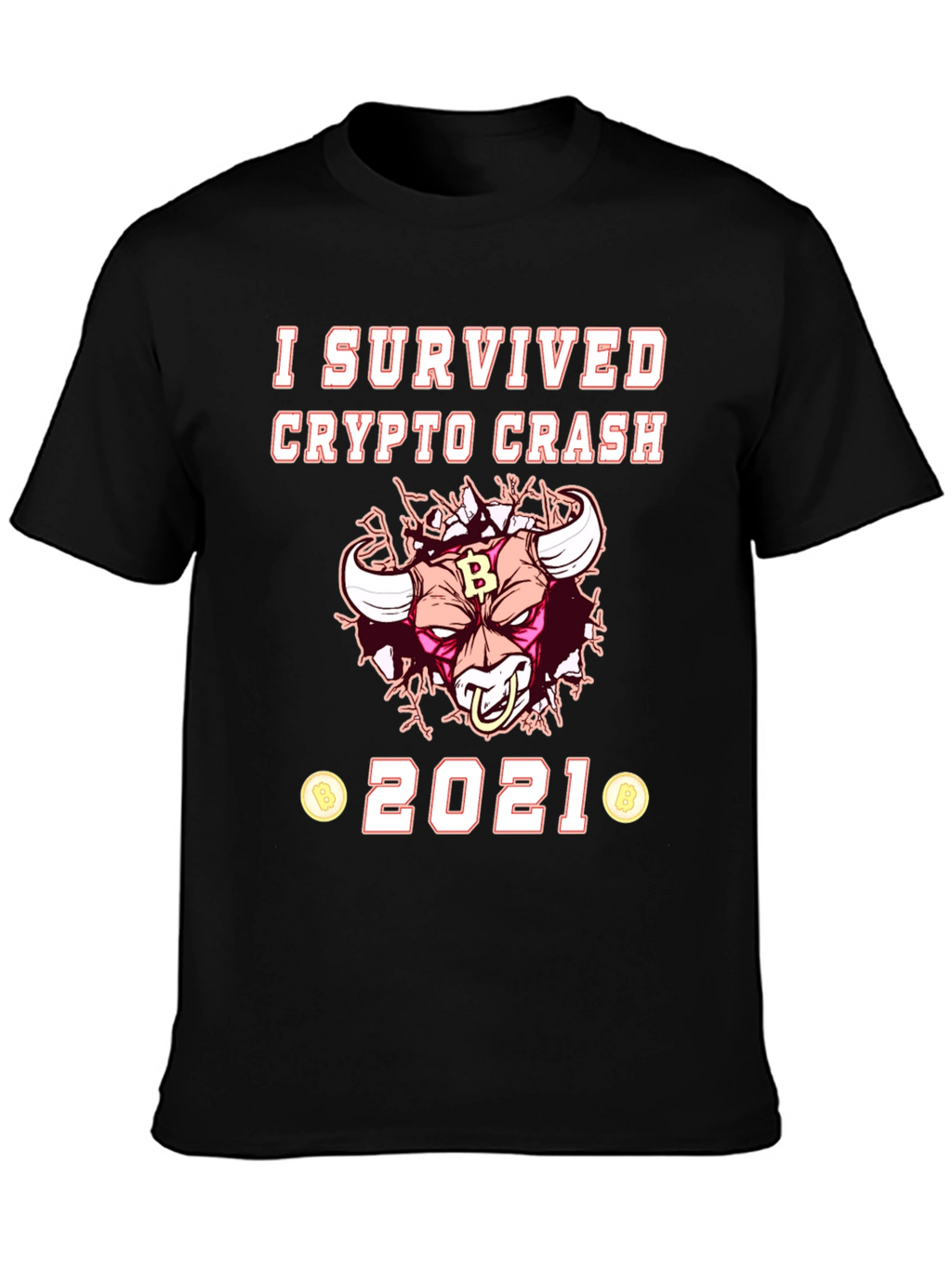 Crypto Crash 2021 Survivor T-Shirt