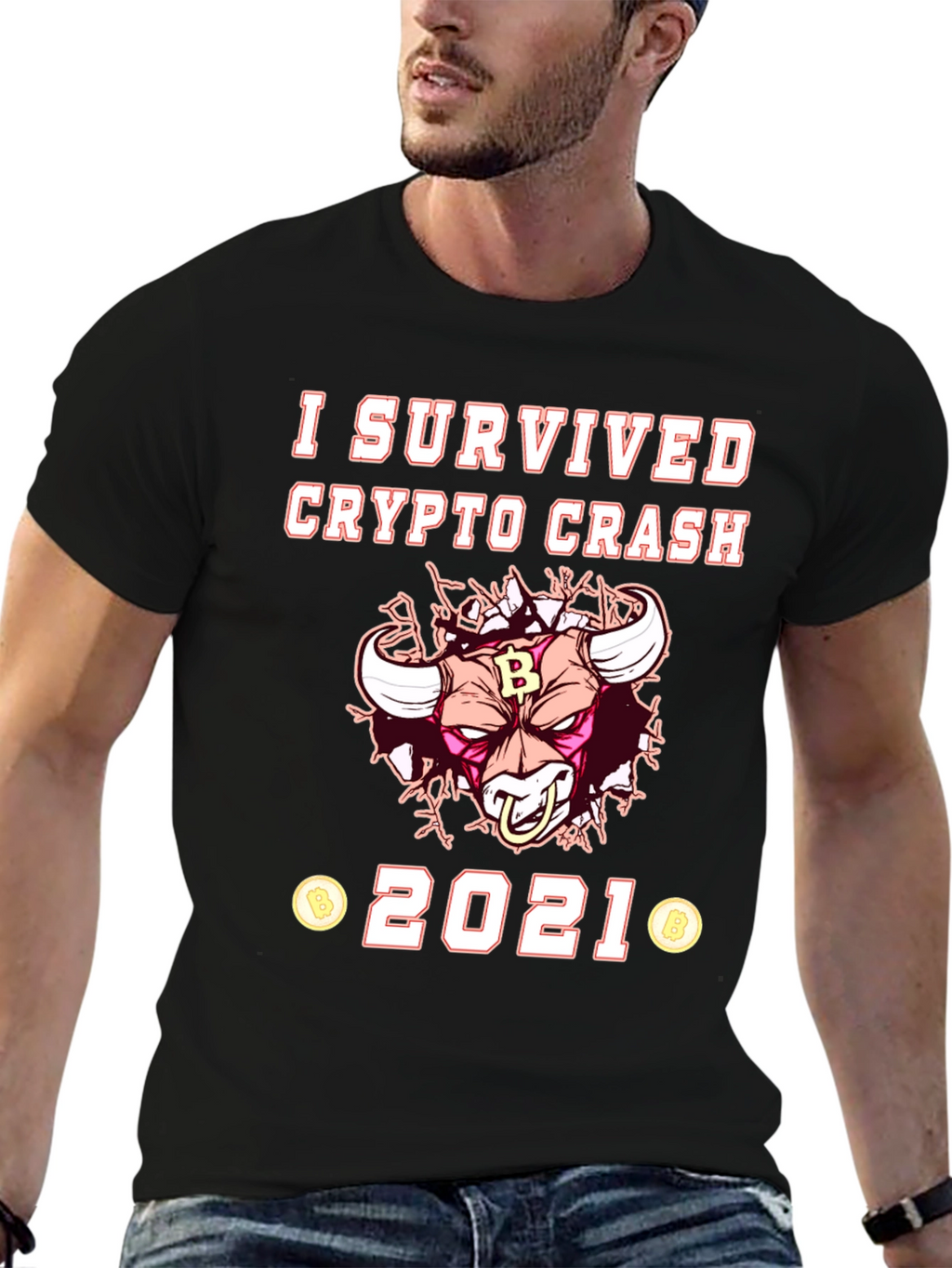 Crypto Crash 2021 Survivor T-Shirt
