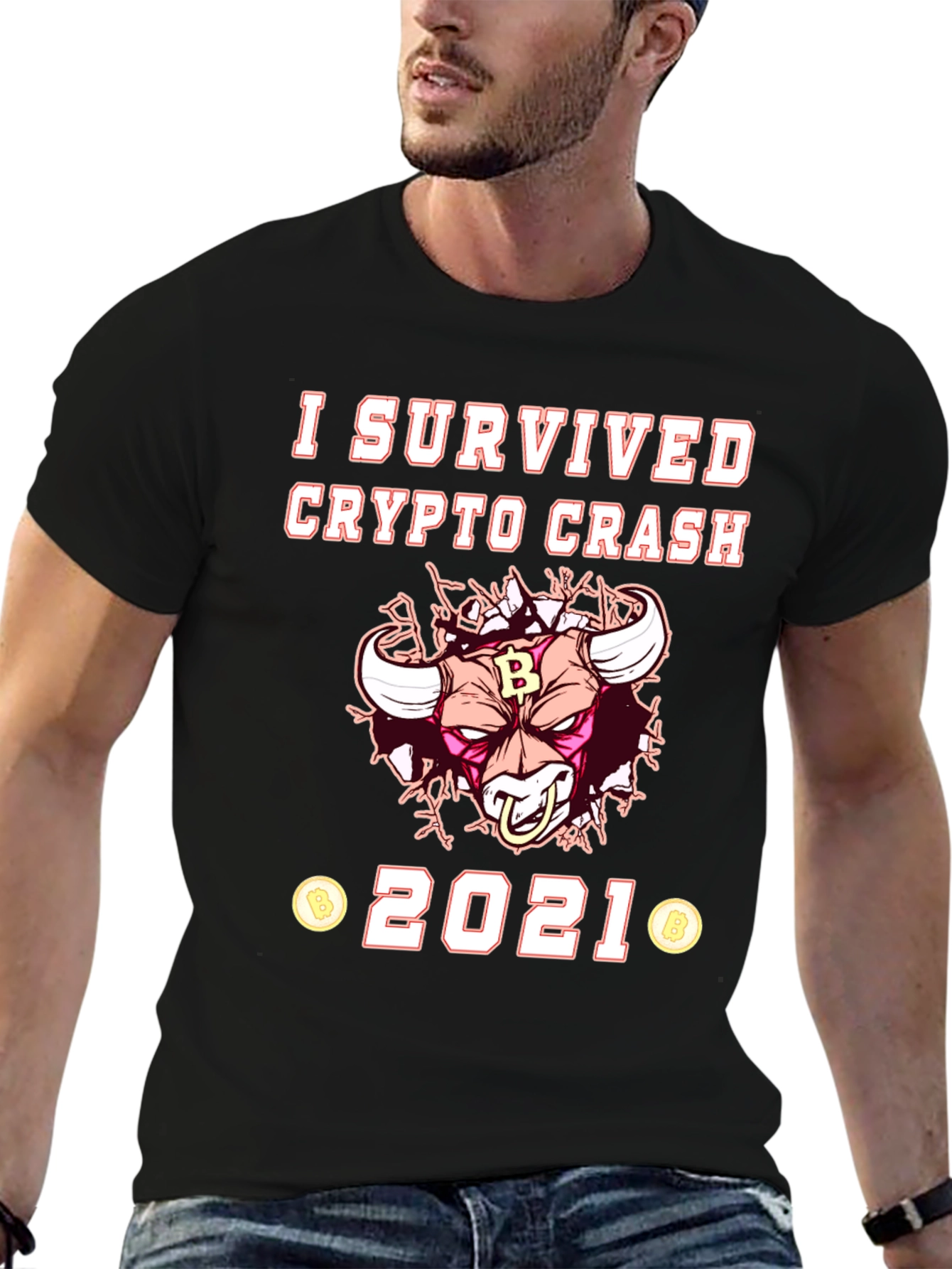 Crypto Crash 2021 Survivor T-Shirt