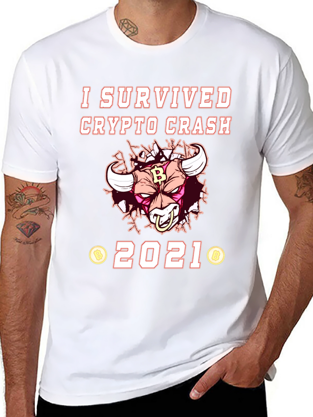 Crypto Crash 2021 Survivor T-Shirt