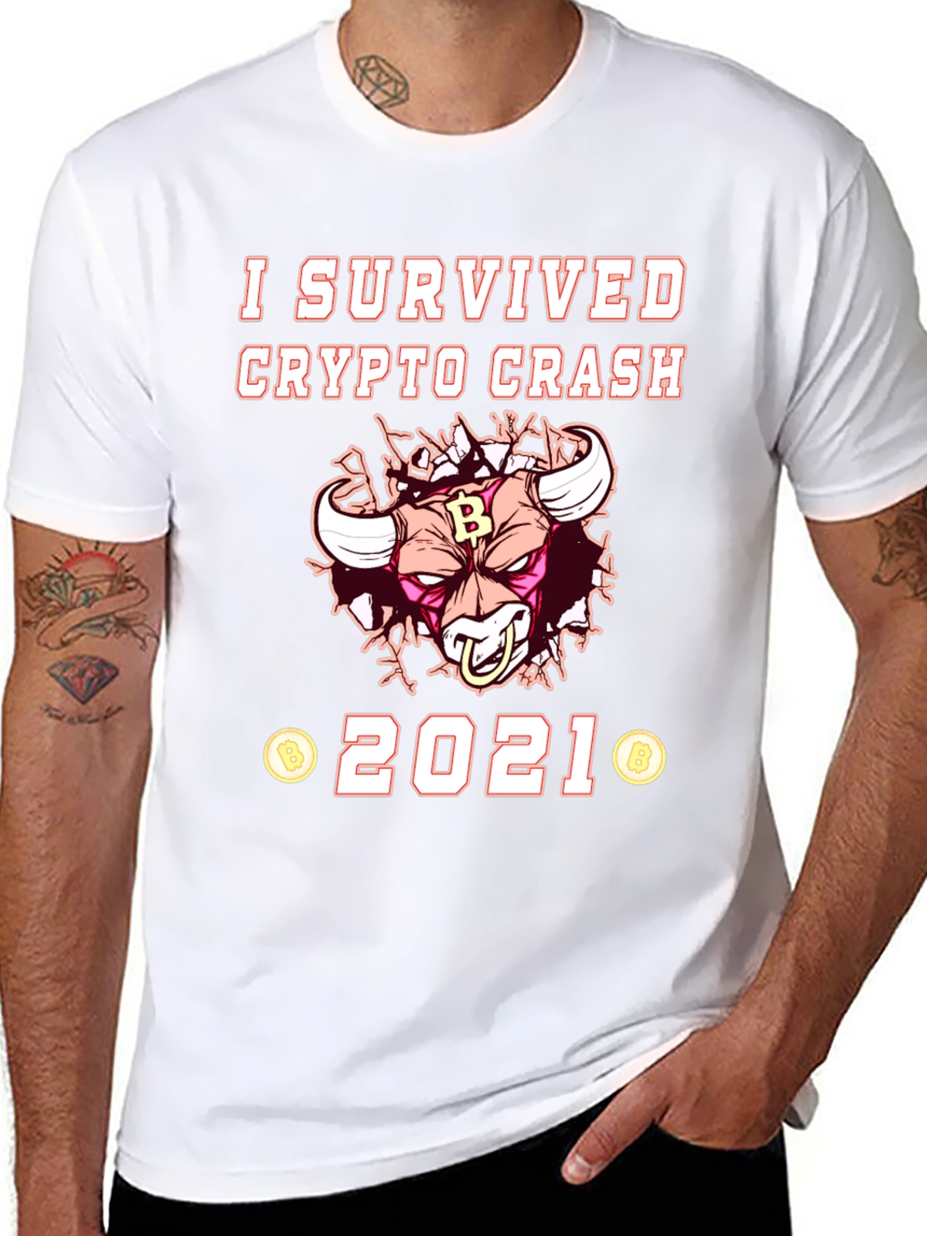 Crypto Crash 2021 Survivor T-Shirt