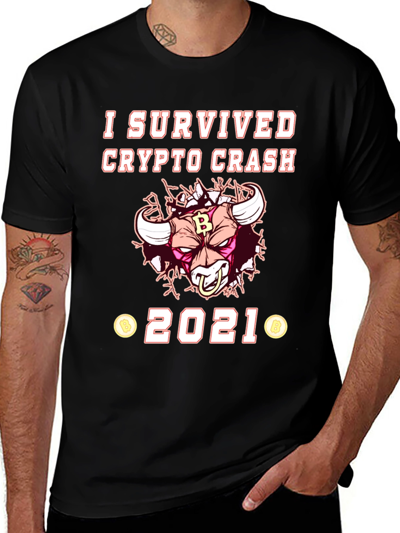 Crypto Crash 2021 Survivor T-Shirt