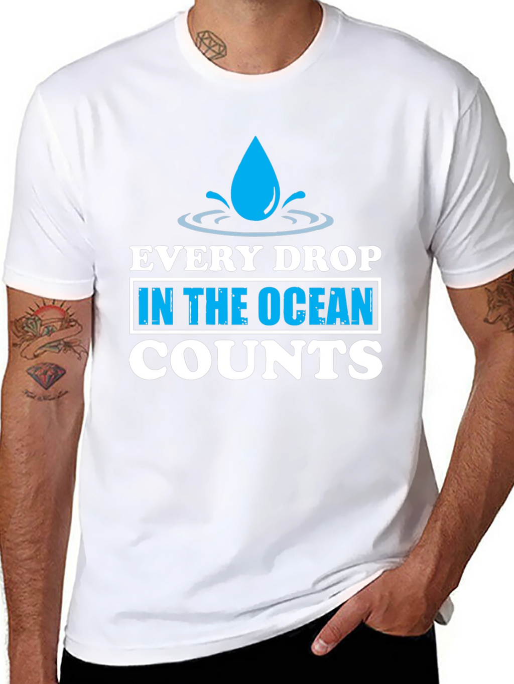 Every Drop Counts T-Shirt - Earth Day Tee