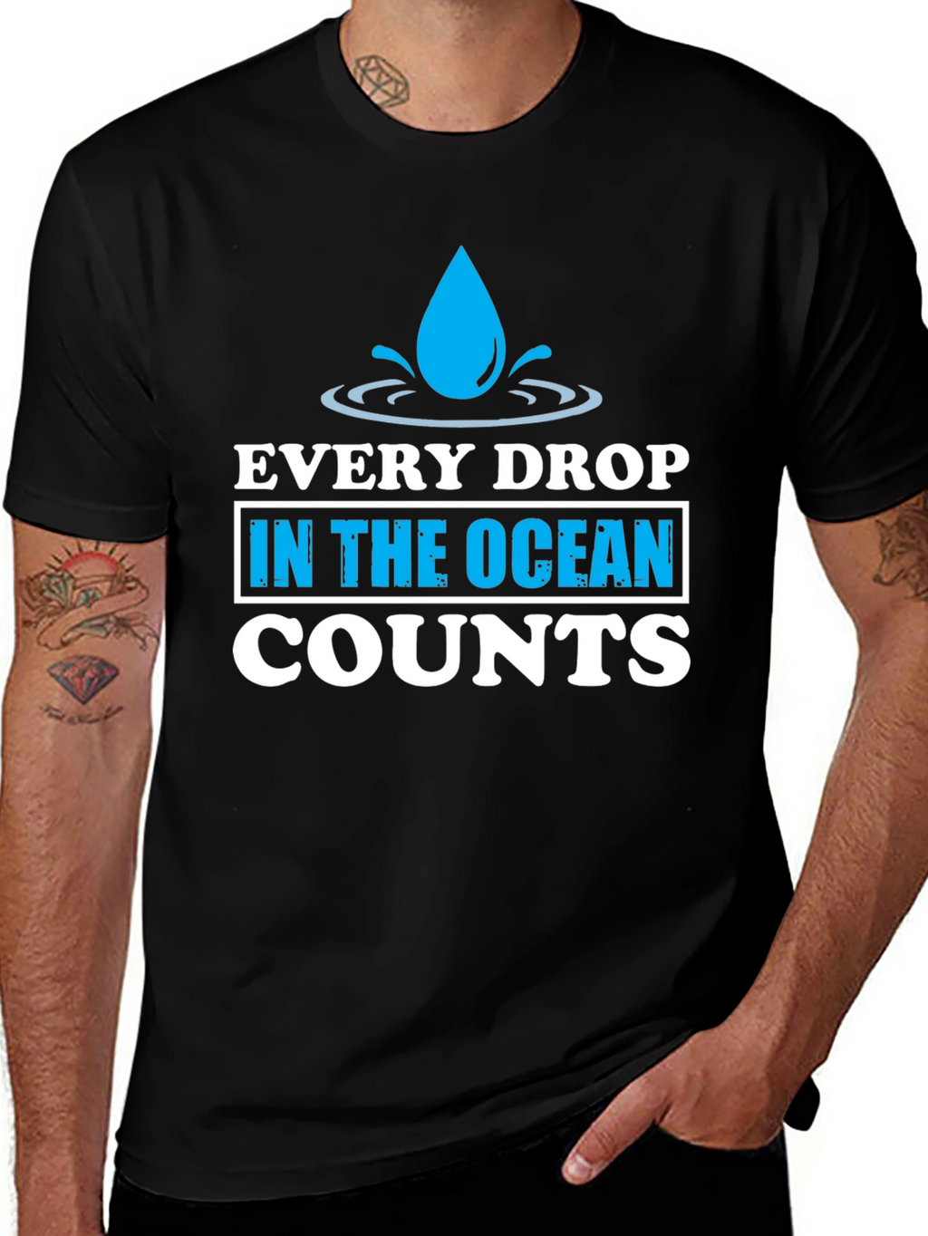 Every Drop Counts T-Shirt - Earth Day Tee