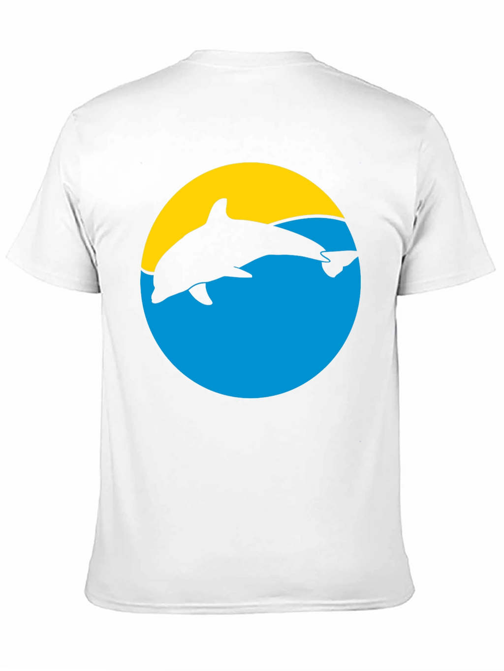 Dolphin Silhouette Graphic Tee - Black