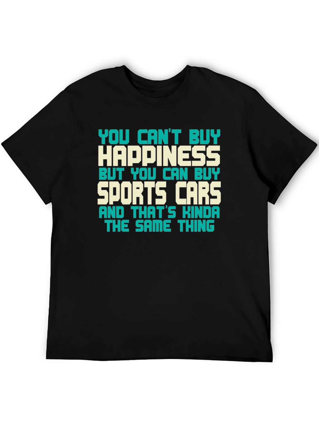 Happiness & Sports Car Graphic Tee