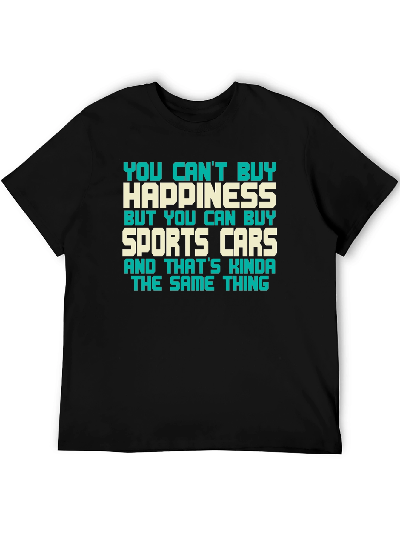 Happiness & Sports Car Graphic Tee