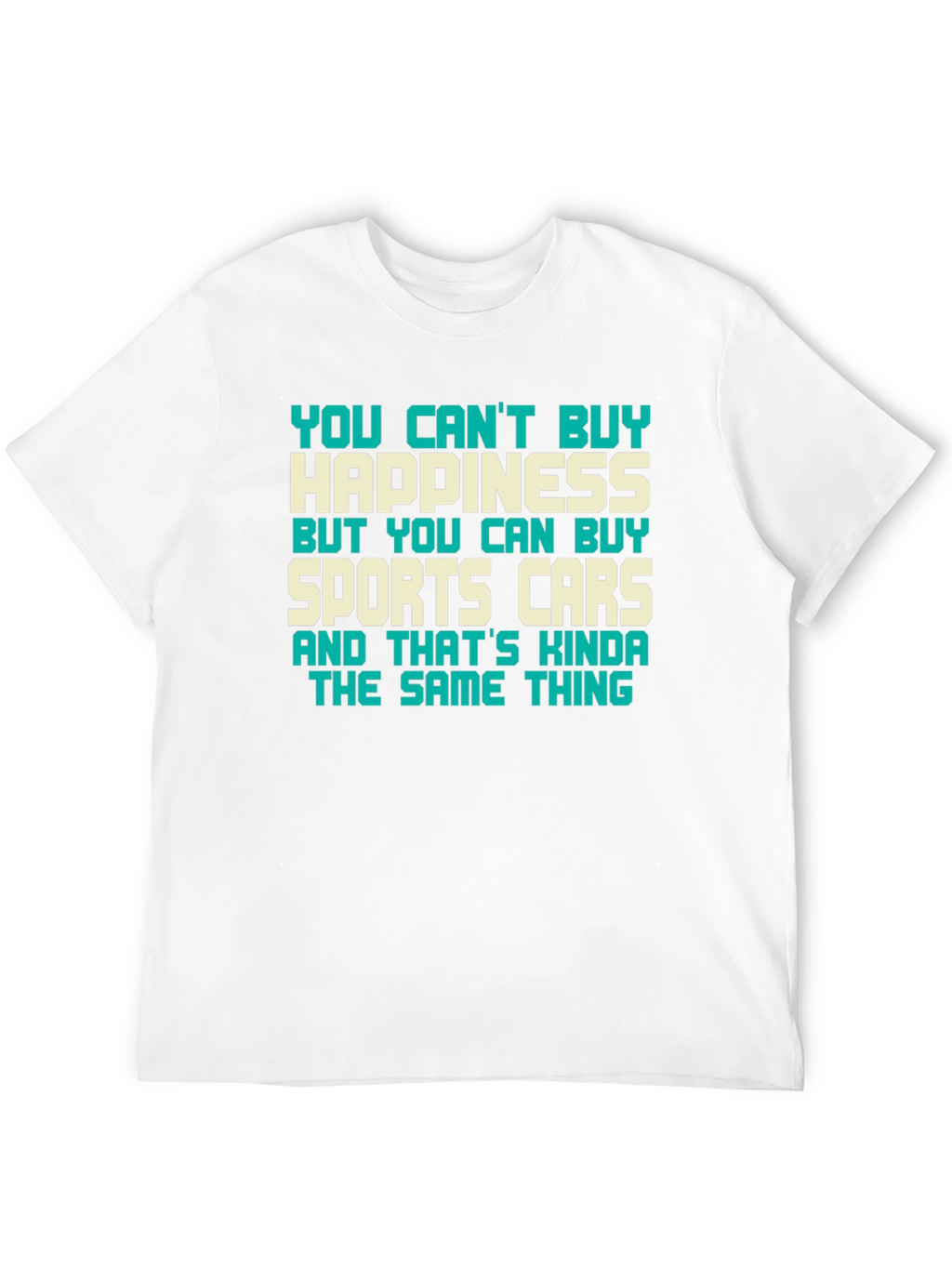 Happiness & Sports Car Graphic Tee