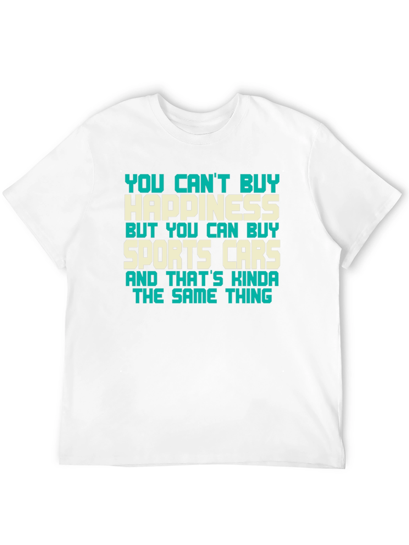 Happiness & Sports Car Graphic Tee