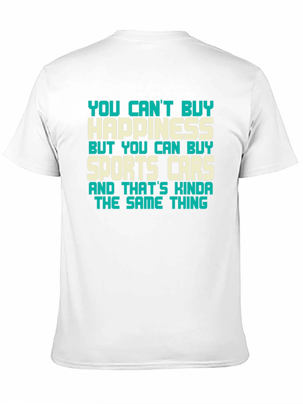 Happiness & Sports Car Graphic Tee