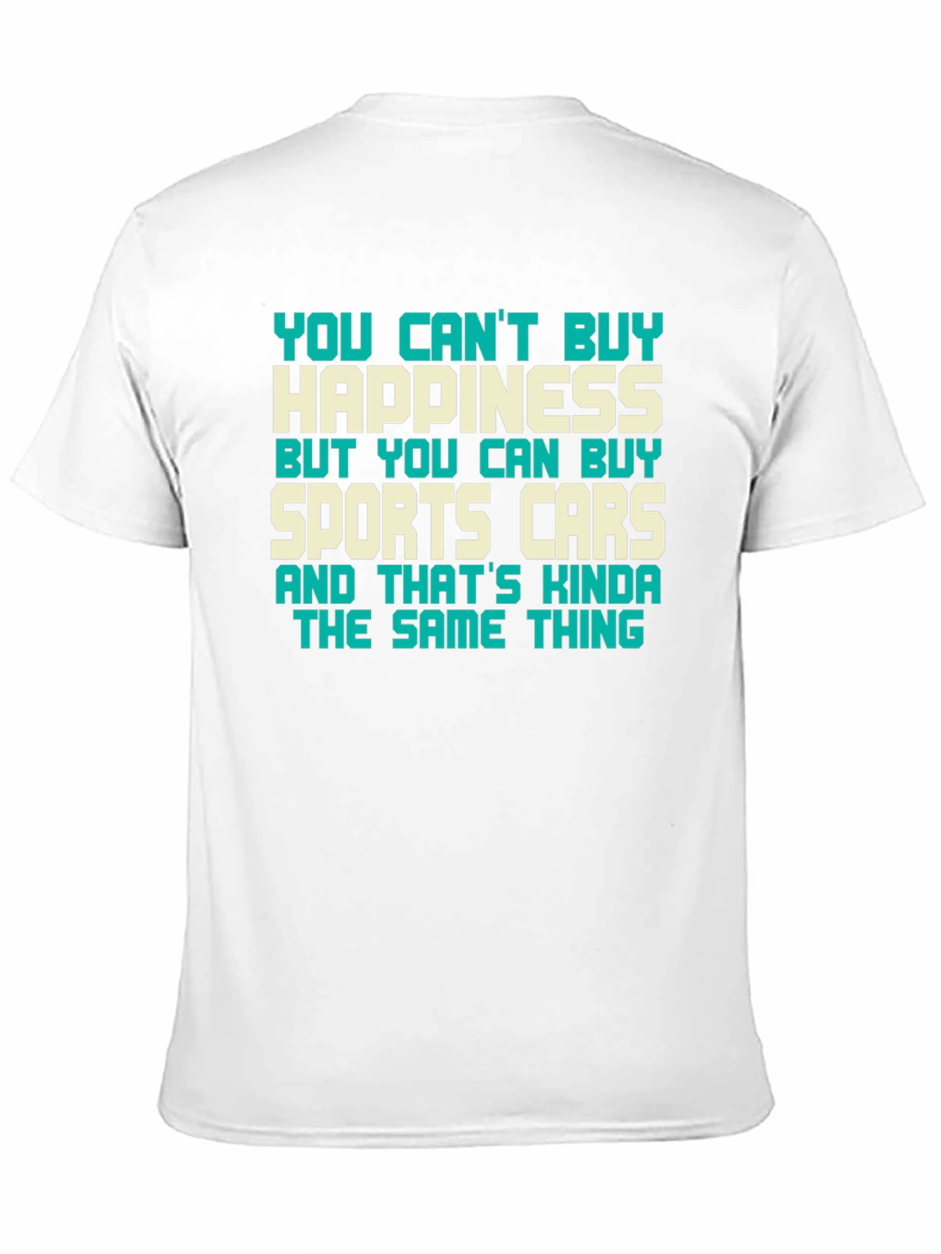 Happiness & Sports Car Graphic Tee