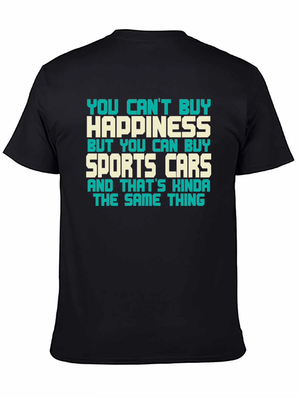 Happiness & Sports Car Graphic Tee