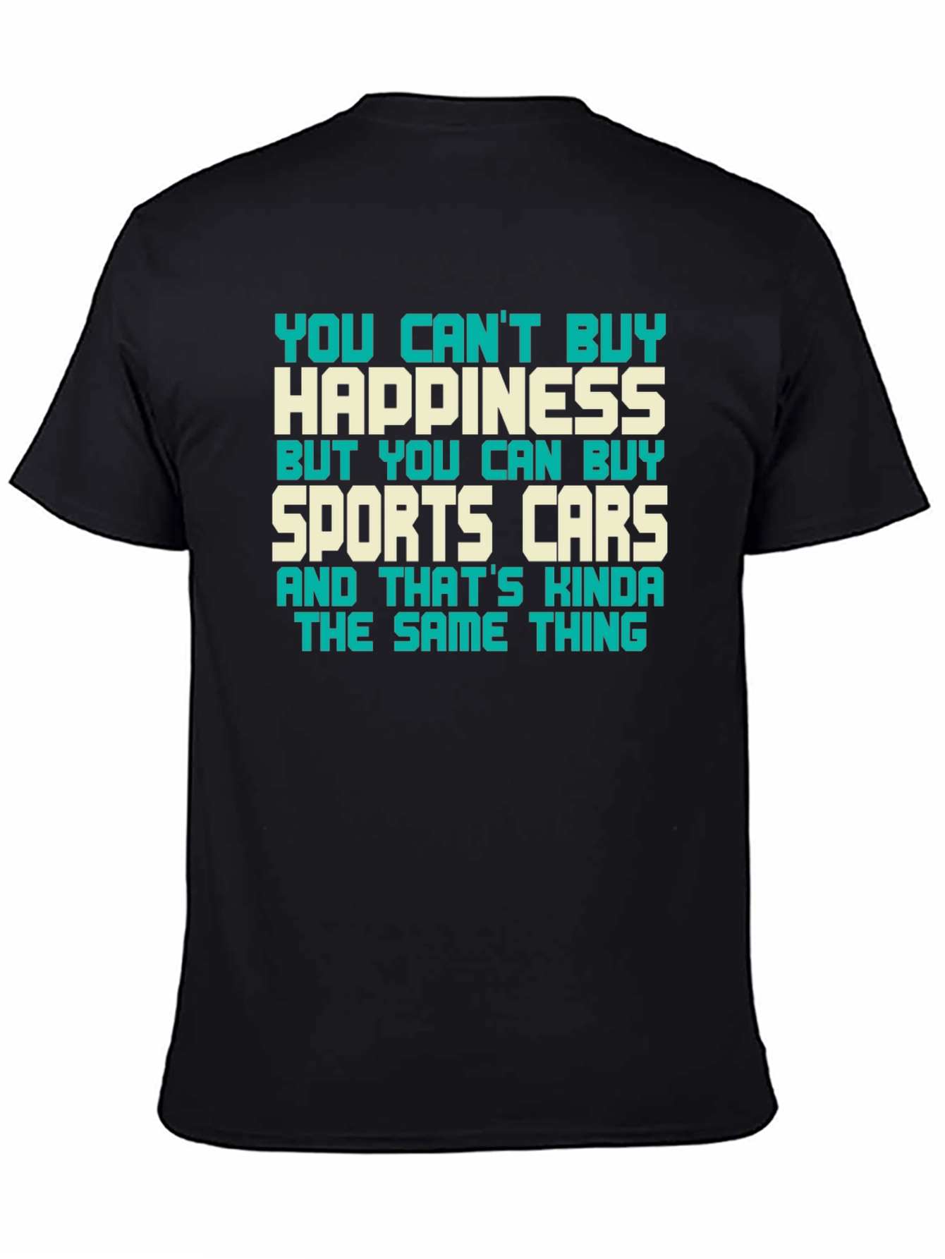 Happiness & Sports Car Graphic Tee