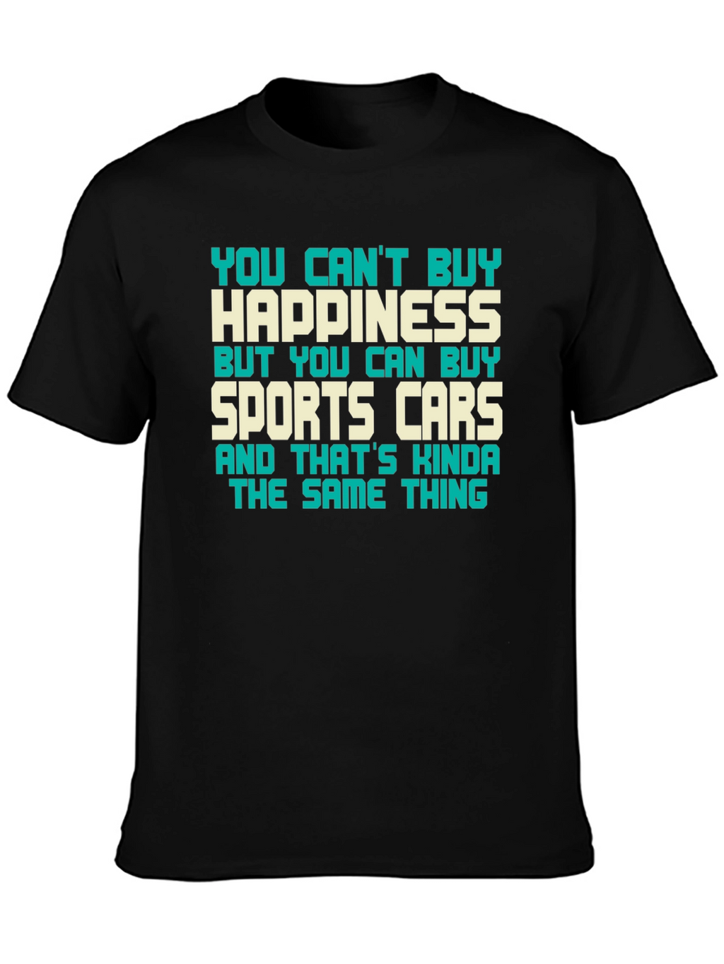 Happiness & Sports Car Graphic Tee