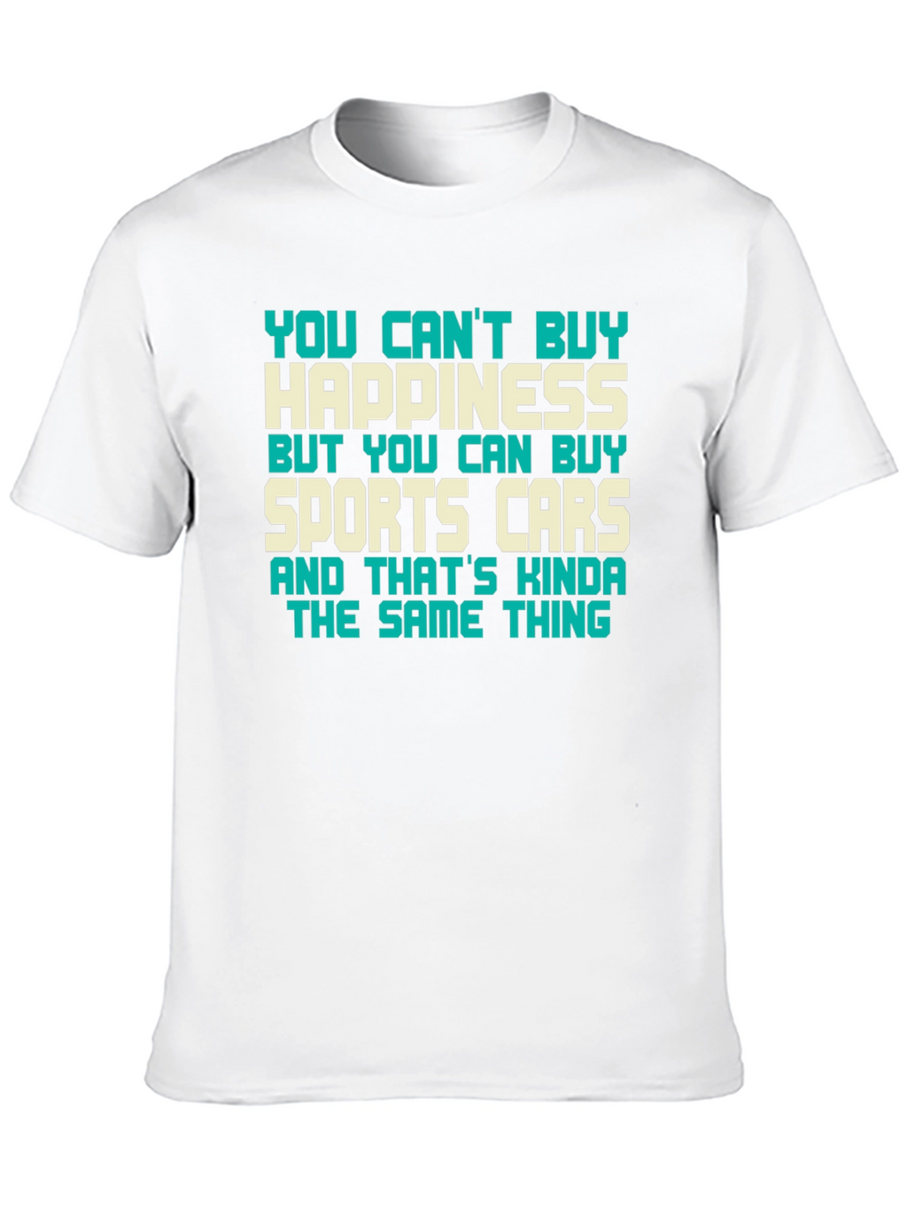 Happiness & Sports Car Graphic Tee
