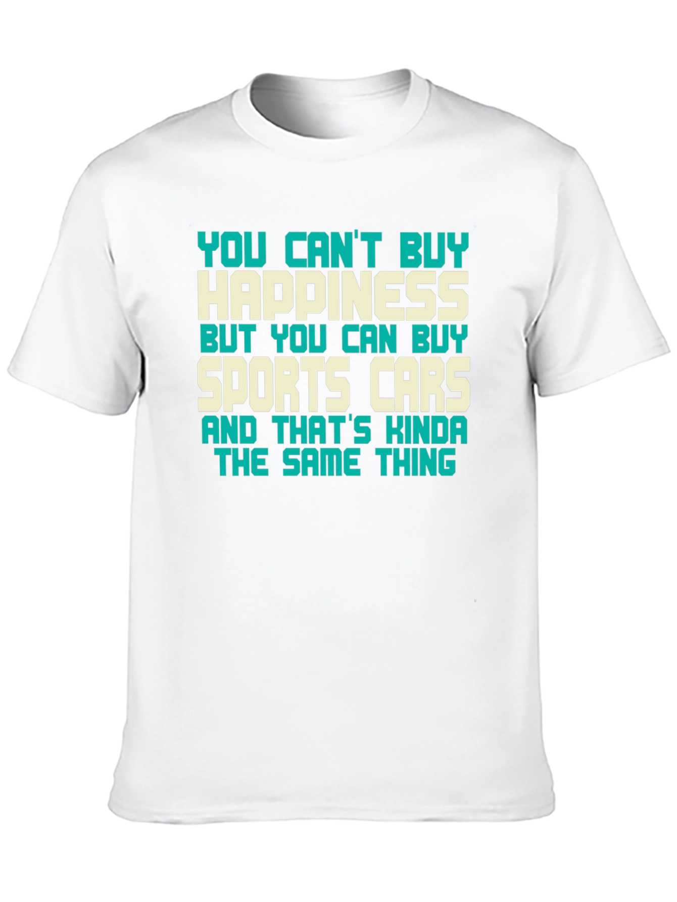 Happiness & Sports Car Graphic Tee
