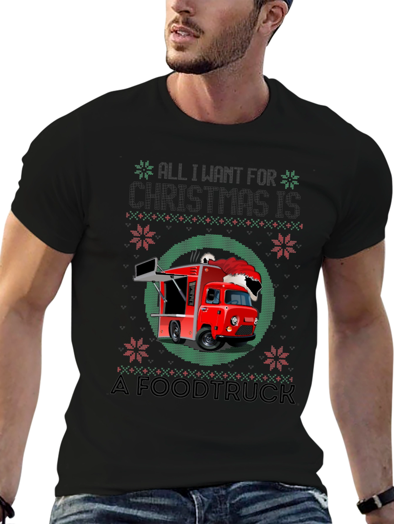 Christmas Food Truck Graphic Tee