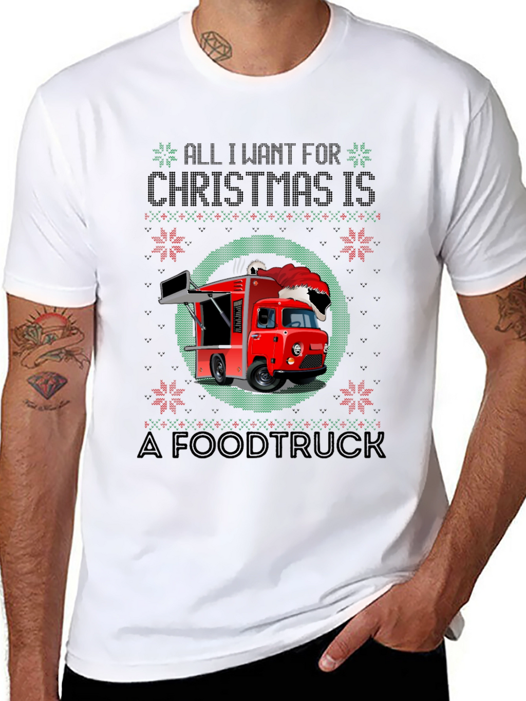 Christmas Food Truck Graphic Tee