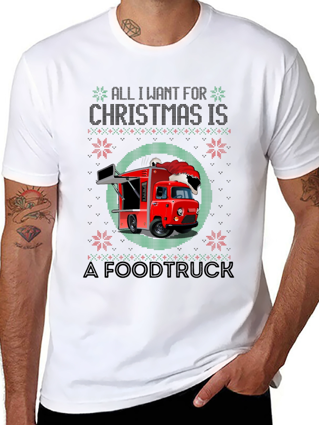 Christmas Food Truck Graphic Tee